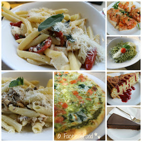 A selection of vegetarian dishes from Vapiano Italian Restaurant
