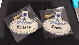 Personalised Disneyland Cast Member Badge Keyrings personalised