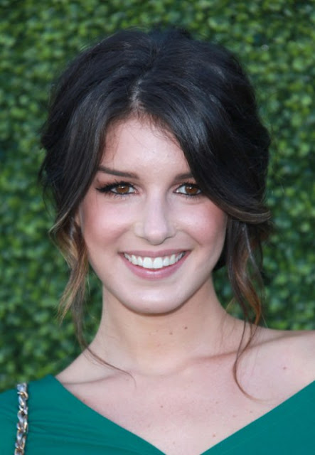 90210 star Shenae Grimes wowed with this soft and elegant updo hairstyle at 