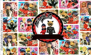 Etiquetas de Prodigiosa Ladybug para imprimir gratis.