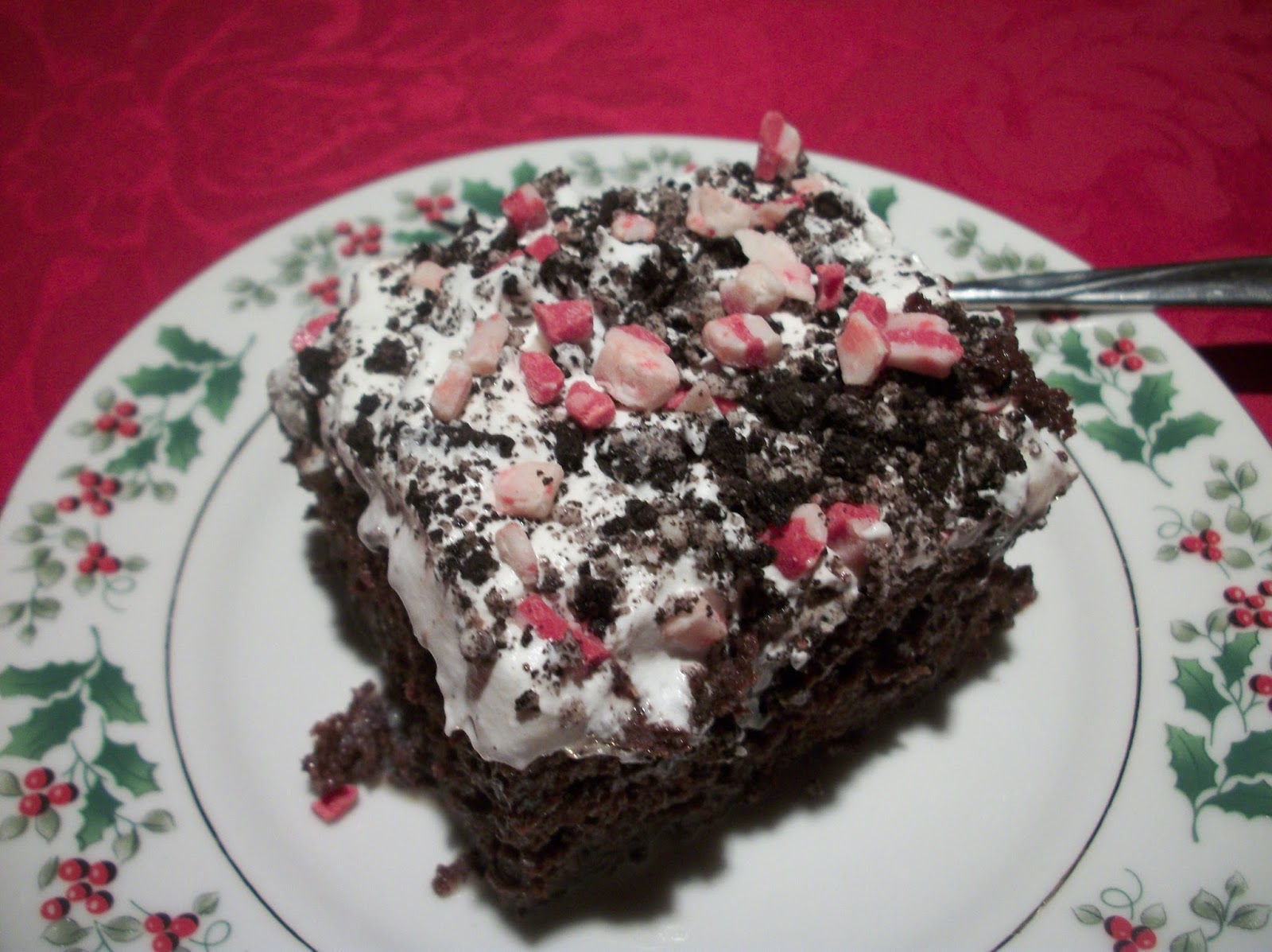 Cook with Sara: Chocolate Peppermint Poke Cake