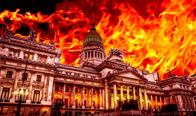 congreso incendiado