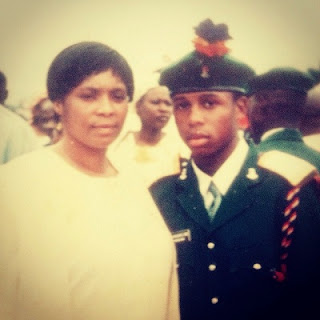 Sunkanmi Omobolanle and his real mother 