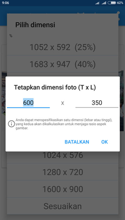 Cara Mudah Memperkecil Gambar Postingan Melalui Smartphone / Android