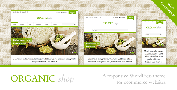  Organic Shop - Responsive WooCommerce Theme - WooCommerce eCommerce