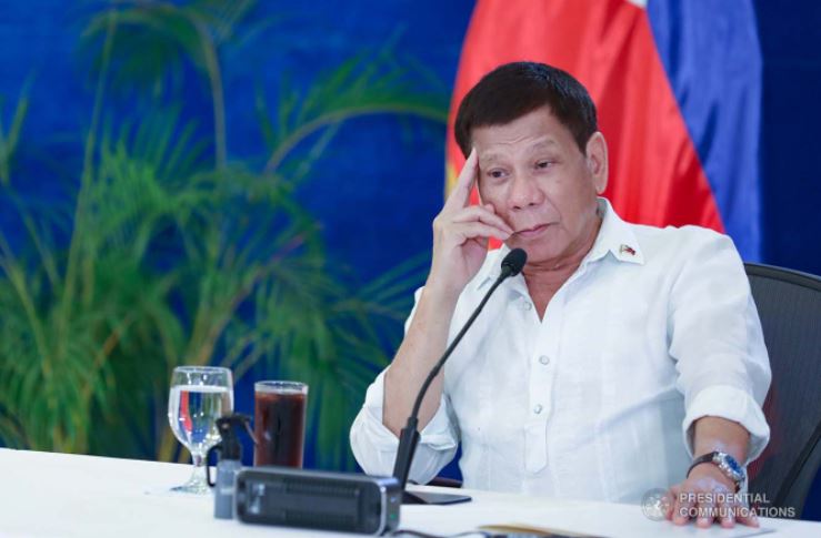 President Rodrigo Duterte talks to the people