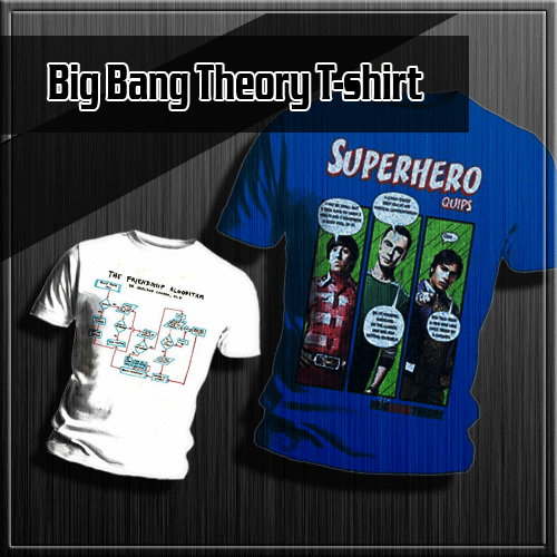 online store for The Big Bang Theory shirts
