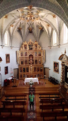 Inside the church on top of the hill in Sallents