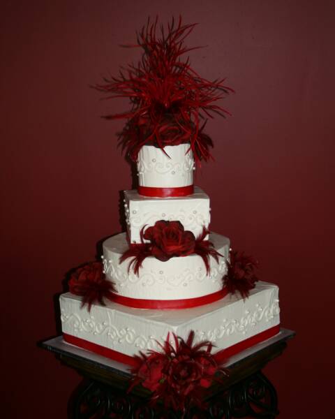 Wedding Cakes Black And White red and black wedding cakes