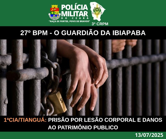 POLÍCIA MILITAR PRENDE MULHER ACUSADA DE LESÃO CORPORAL E DANOS AO PATRIMÔNIO PÚBLICO NA CIDADE DE TIANGUÁ.