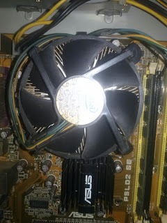 očišćeni ventilator procesora