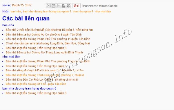 Hướng dẫn tạo Bài viết liên quan cho Blogspot theo Nhãn (Label) bài viết