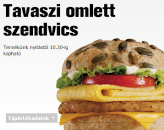 McPumpkin Omelet Sandwish (McDonalds Hungary) McDonald's Meals