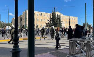 Manifestación en la Plaza Syntagma de Atenas