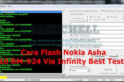 ✔ Cara Flash Nokia Asha 210 Rm-924 Via Infinity Best Tested