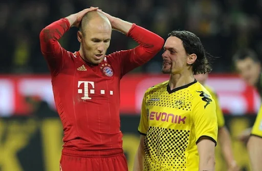 Dortmund defender Neven Subotić 'trolling' over Bayern Munich player Arjen Robben