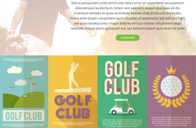 Golf HTML template 