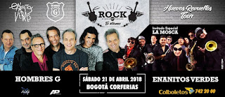 Concierto de Hombres G y Enanitos Verdes en Bogotá 2018