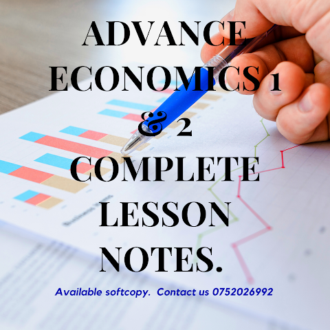 A-LEVEL ECONOMICS NOTES FORM FIVE AND SIX PDF/WORD DOWNLOAD