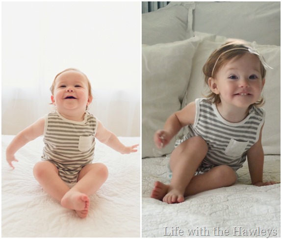 Same Age. Same Onesie. Different Baby.- Life with the Hawleys