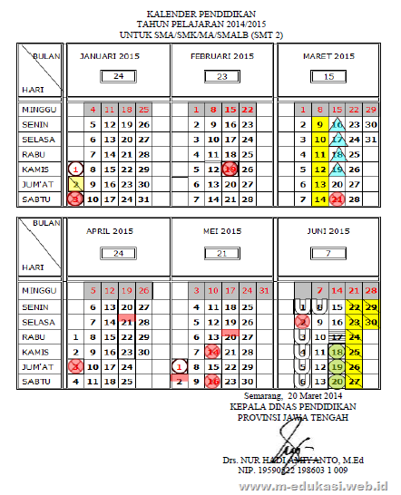 kaldik 2014 2015 kalender pendidikan