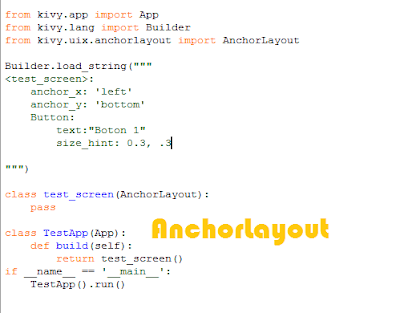 codigo para aprender a usar el anchorlayout en kivy