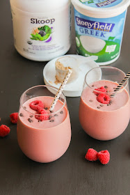 Chocolate Raspberry Protein Smoothies | The Chef Next Door