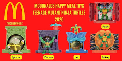 McDonalds Ninja Turtles Toys (TMNT) in Happy Meals in 2020