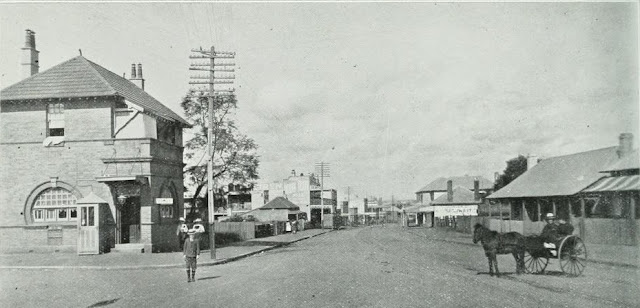 Church Street and Post Office, Parramatta North c1910