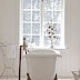 Calming all white bathroom