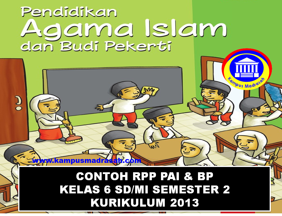 Contoh RPP 1 Lembar Kelas 6 SD/MI