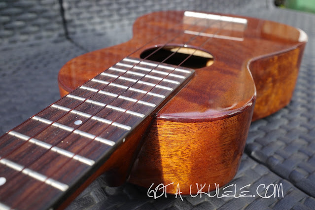 Millar Custom Solid Sapele Soprano Ukulele finish