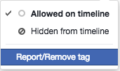 Remove Facebook tag