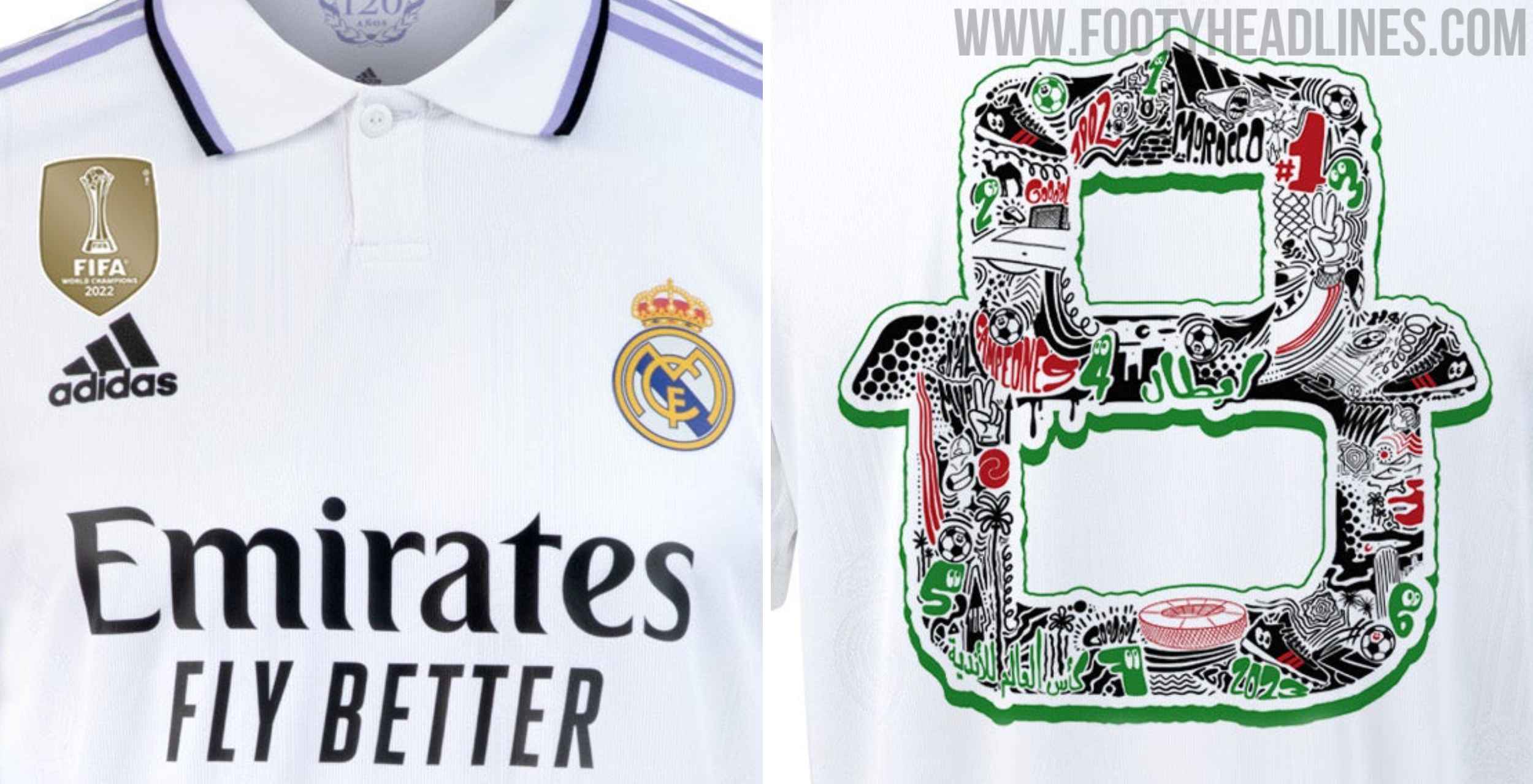 Unique #8 Real Madrid Special World Cup Special Kids Jerseys Kit 2022/23
