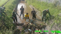 Satgas Sektor 03 Sub 01, Angkat Sampah di Anak Sungai Citarum Maruyung