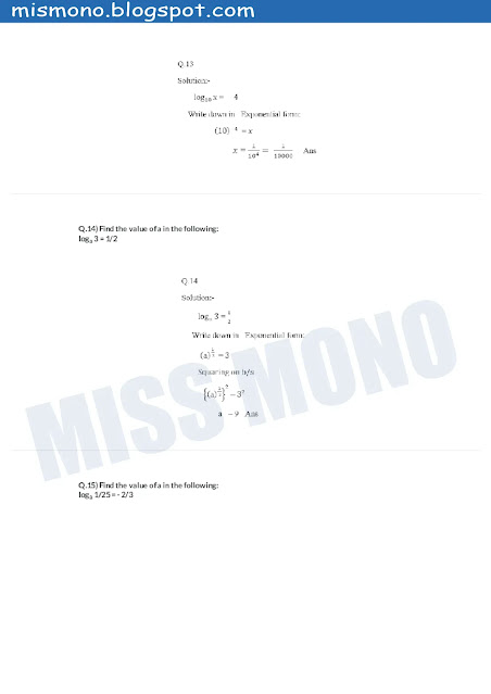 BISE Sindh Class 10 Notes of Maths Chapter- 3