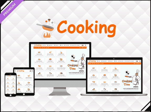 Cooking - Recipe & Food Blogger Templates
