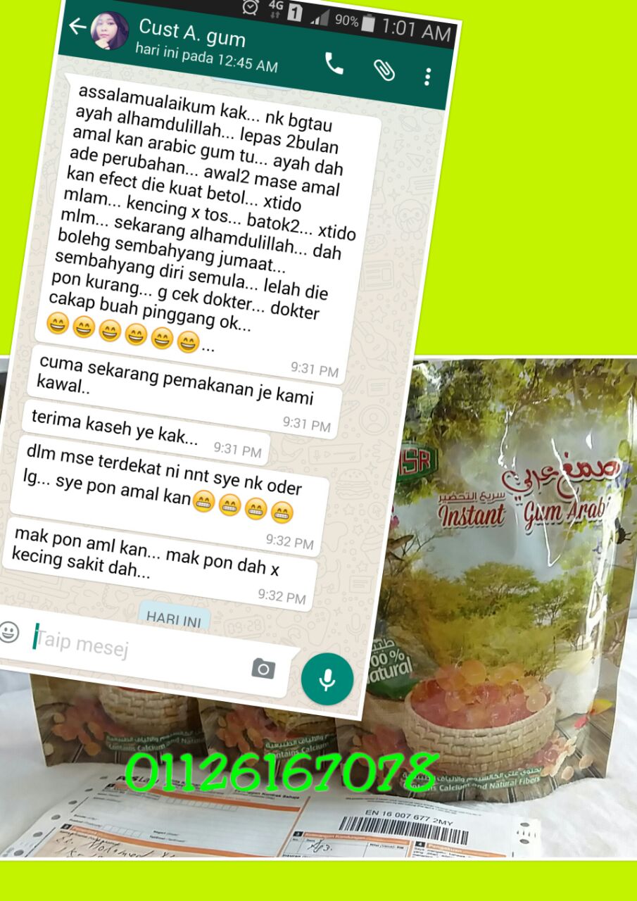 Rawatan Herba Dan Pemakanan: Testimoni Al manna / arabic gum