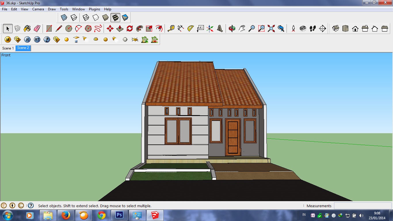 Tutorial Sketchup Membuat Potongan Dengan Menggunakan Section Plane