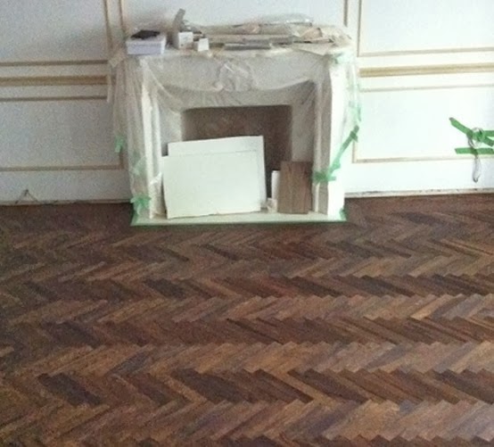 living and dining- floor process 3