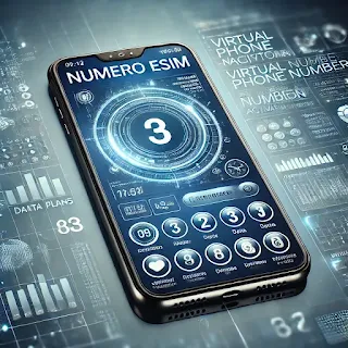 واجهة تطبيق Numero eSIM على الهاتف الذكي