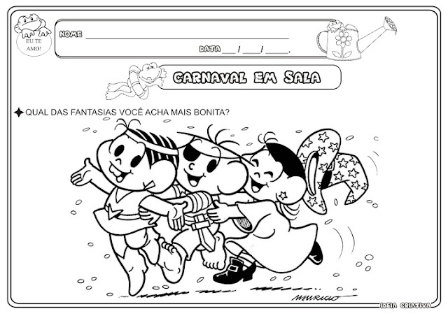 Atividade Temática Carnaval Educação Infantil