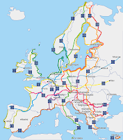 EuroVelo map