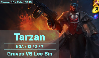 Tarzan Graves JG vs AF Dread Lee Sin - KR 10.15