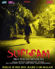 SuriRam, Suri Ram, Drama Suri Ram, Drama Melayu, Drama Bersiri, Sinopsis Drama Suri Ram, Slot Meremang, Astro Prima, Astro Maya HD, 2018, Suri Ram Cast, Pelakon Drama Suri Ram, Reen Rahim, Bell Ngasri, Sahronizam Noor, Hantu, Genre, Seram, Mistik, Misteri,