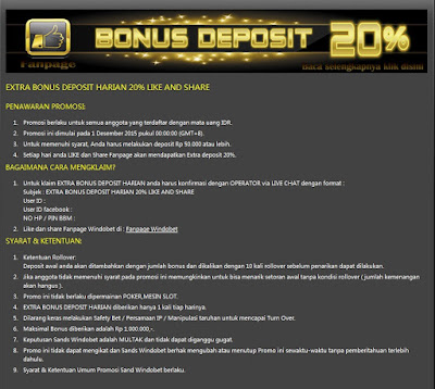 Syarat Dan Ketentuan Pengambilan Bonus