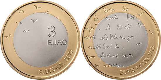 Slovenia 3 euro 2023 - 110 years of the Birth of Boris Pahor