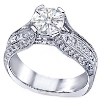 Bridge Setting Engagement Ring