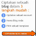 CARA MEMBUAT BLOG