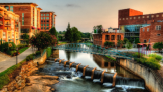 Downton Greenville SC print 